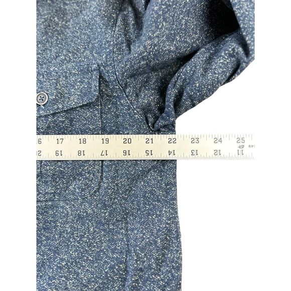 Freedom Foundry Blue Heavy Flannel Shirt Men's L Button-up Cotton Pockets - Picture 6 of 6